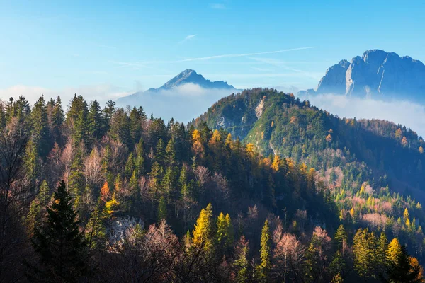 Mangart Berg Höst — Stockfoto