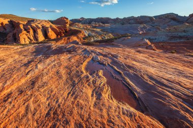 Las Vegas, Nevada, ABD yakınlarındaki Fire State Park Vadisi
