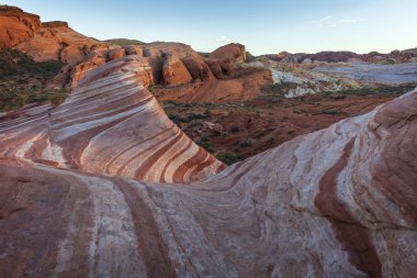 Las Vegas, Nevada, ABD yakınlarındaki Fire State Park Vadisi
