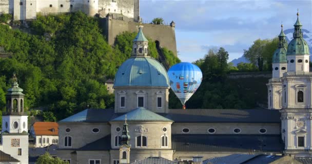 Uluslararası Sıcak Hava Balonu Festivali Mayıs 2019 Tarihinde Avusturya Nın — Stok video