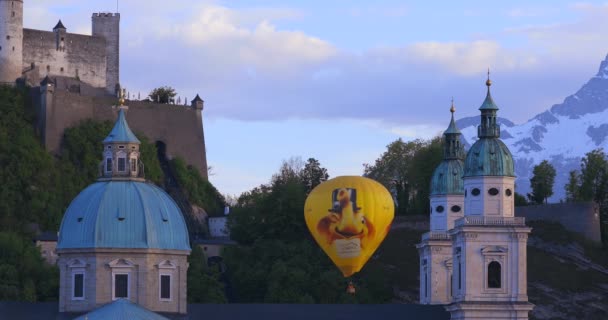 International Hot Air Balloon Festival Salzburg Österrike Den Maj 2019 — Stockvideo