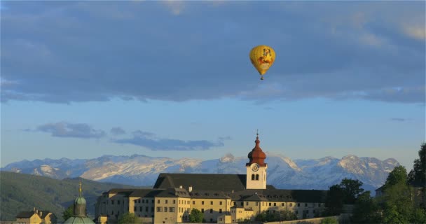 Nemzetközi Hőlégballon Fesztivál Salzburgban Ausztriában Május 2019 — Stock videók