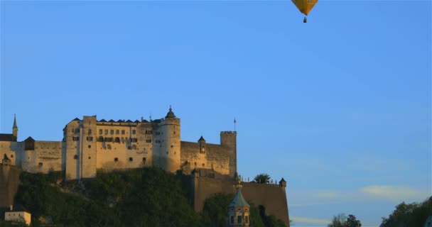Nemzetközi Hőlégballon Fesztivál Salzburgban Ausztriában Május 2019 — Stock videók