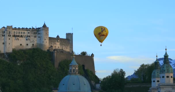 Międzynarodowy Festiwal Balonów Gorącym Powietrzu Salzburgu Austrii Maja 2019 — Wideo stockowe