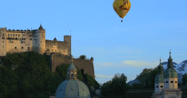 International Hot Air Balloon Festival Salzburg Austria May 2019 — Stock Video