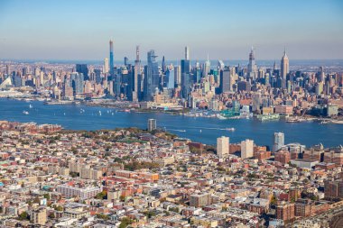 Helikopterden New York 'a ufuk çizgisine bak