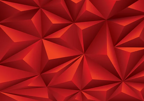 Abstrait Rouge Triangle Polygone Motif Fond Texture Vectoriel Illustration — Image vectorielle