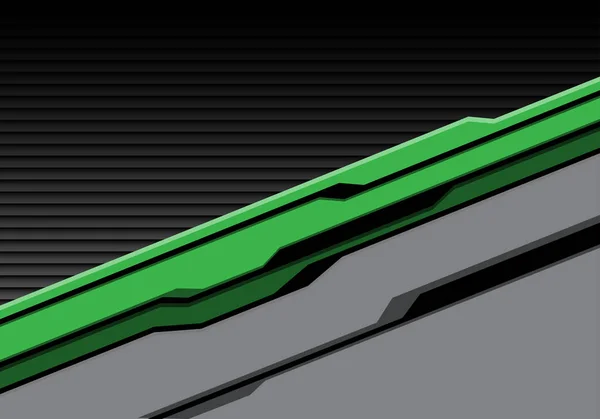 Абстрактно Зеленый Кибер Футуристический Темным Заштрихованным Рисунком Современная Технологическая Фоновая — стоковый вектор