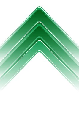 Beyaz tasarım modern futuristik arka plan vektör çizim üzerinde yeşil ok.