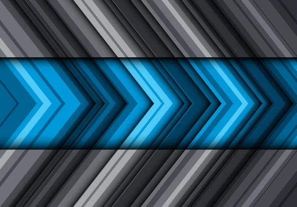 Abstrato Azul Cinza Seta Linha Padrão Direção Design Moderno Futurista — Vetor de Stock