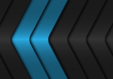 Soyut Mavi koyu gri ok metalik tasarım modern futuristik arka plan vektör çizim. 