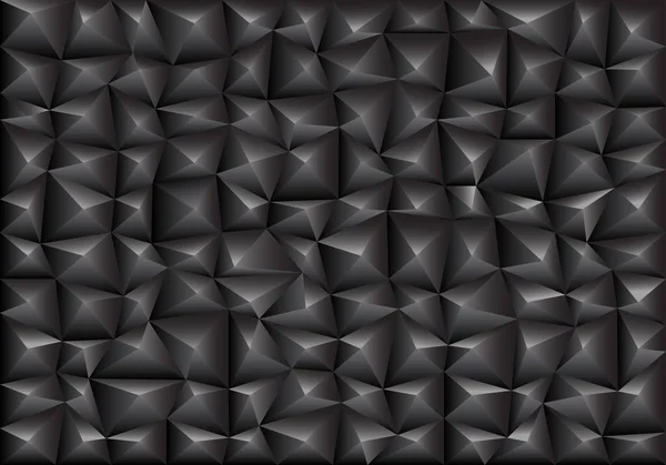 Abstraktní Tmavě Šedý Trojúhelník Mnohoúhelník Pozadí Textury Vektorové Ilustrace — Stockový vektor