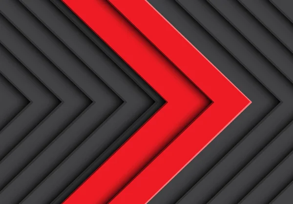 Illustration Vectorielle Futuriste Moderne Abstraite Double Flèche Rouge Motif Gris — Image vectorielle