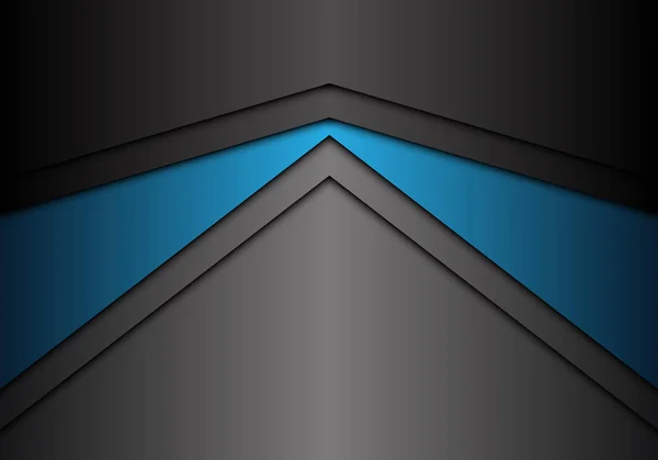 Abstrait Métallique Bleu Gris Flèche Direction Conception Moderne Luxe Futuriste — Image vectorielle