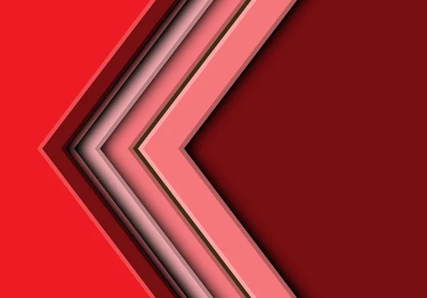Абстрактна Стрілка Червоного Тону Порожнім Дизайном Простору Сучасний Футуристичний Фон — стоковий вектор