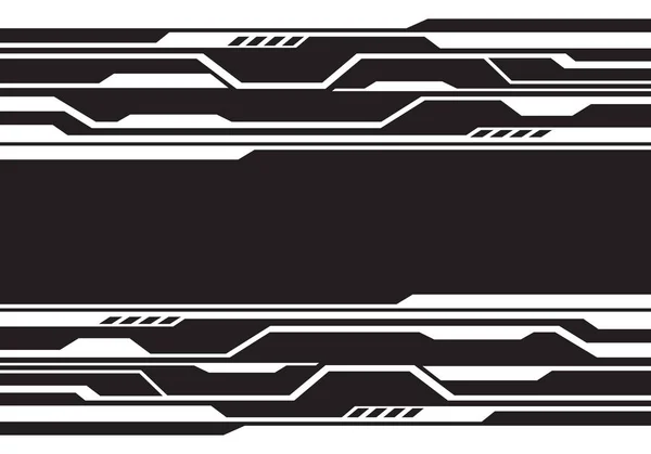 Siyah Tasarımı Modern Arka Plan Vektör Çizim Üzerinde Beyaz Çizgi — Stok Vektör