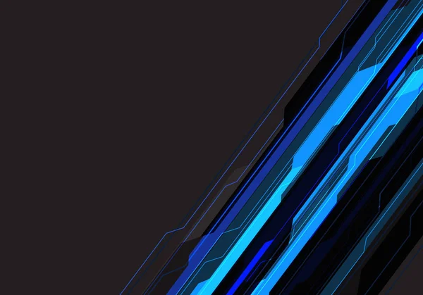Tecnología Circuito Línea Azul Abstracta Diseño Espacio Blanco Gris Moderna — Vector de stock