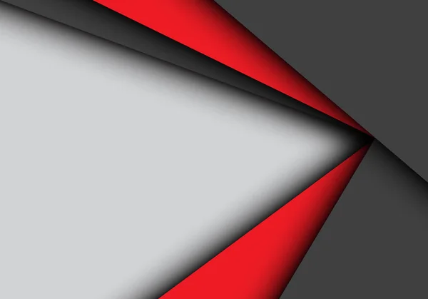 Abstrato Vermelho Preto Sobreposição Seta Cinza Espaço Branco Design Moderno —  Vetores de Stock