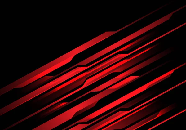 黒のデザイン モダンな未来的なベクトルの背景イラストを未来的な抽象的な赤光行 — ストックベクタ