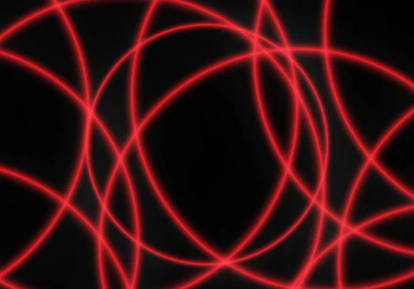 Абстрактна Червона Лазерна Крива Фоні Чорної Технології Векторні Ілюстрації — стоковий вектор