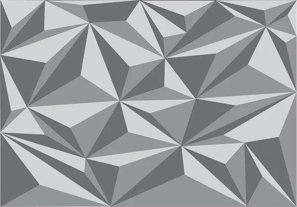 Absztrakt Szürke Háromszög Sokszög Minta Háttér Textúra Vektoros Illusztráció — Stock Vector