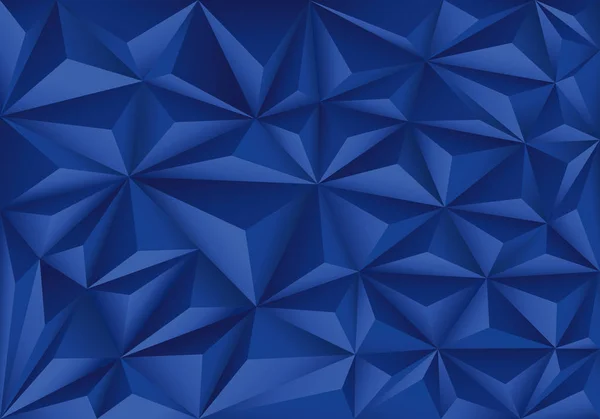 Abstrakt Modrý Mnohoúhelník Trojúhelník Vzor Návrhu Moderní Futuristické Pozadí Vektorové — Stockový vektor