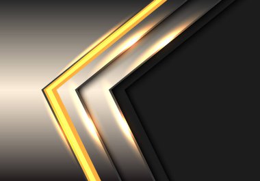 Soyut Mavi metal ışık ok teknoloji gri boşluk tasarım modern futuristik arka plan vektör çizim.