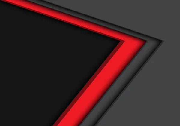 Direção Seta Cinza Abstrato Vermelho Com Espaço Branco Design Moderno —  Vetores de Stock