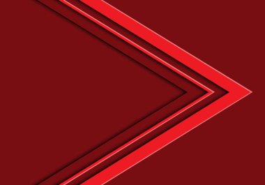 Abstract red tone arrow with blank space design modern futuristic background vector illustration.