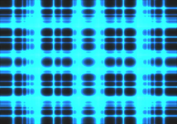 Abstrato Azul Luz Néon Dados Linhas Energia Ilustração Vetor Tecnologia — Vetor de Stock