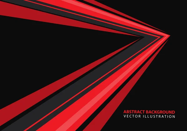 Κατεύθυνση Του Βέλους Αφηρημένη Ταχύτητα Κόκκινο Μαύρο Σχεδιασμό Σύγχρονων Φουτουριστικό — Διανυσματικό Αρχείο