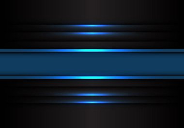 Soyut mavi afiş hattı üzerinde siyah tasarımı modern futuristik arka plan vektör çizim ışık.