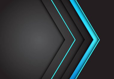 Modern arka plan boş boşluk futuristik gri illüstrasyon koyu mavi ok tasarlamak vektör Yön.