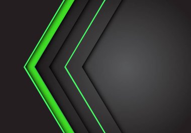 Modern arka plan boş boşluk futuristik gri illüstrasyon koyu ok tasarlamak vektör yeşil Yön.
