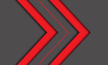 Soyut renkli modern futuristik arka plan vektör kırmızı çift ok yönü.