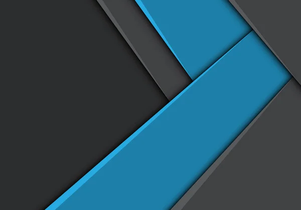 Flèche Bleue Abstraite Direction Sur Gris Design Moderne Futuriste Arrière — Image vectorielle