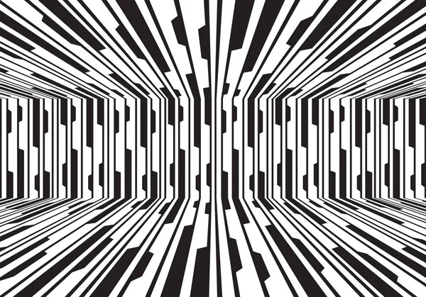 Абстрактна Чорно Біла Лінія Кімнати Схеми Дизайн Сучасний Футуристичний Фон — стоковий вектор