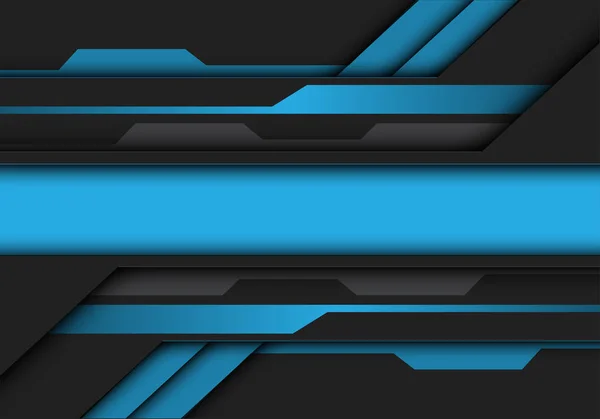 Absztrakt Kék Szürke Metál Banner Áramkör Design Modern Futurisztikus Technológia — Stock Vector