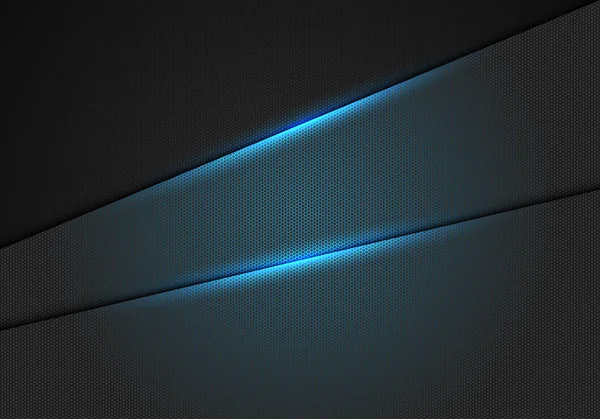Effet Abstrait Lumière Bleue Sur Motif Métallique Maille Hexagonale Illustration — Image vectorielle