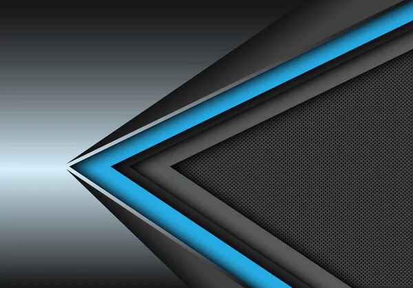 Dirección Abstracta Velocidad Negra Azul Metálico Con Diseño Patrón Malla — Vector de stock
