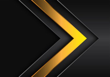 Gri boş alan tasarımı modern fütüristik arka plan vektör illüstrasyonile soyut kırmızı koyu sarı ok yönü.