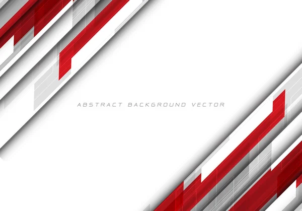 Abstrato vermelho cinza polígono em branco espaço em branco design moderno futurista tecnologia fundo vetor ilustração . — Vetor de Stock