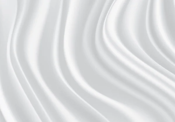 Tissu blanc vague satin texture de fond illustration vectorielle . — Image vectorielle