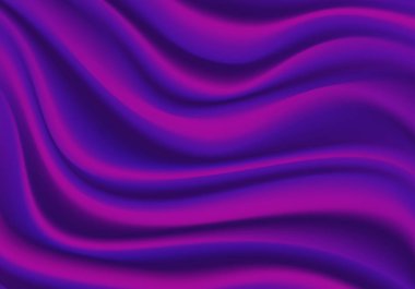 Gerçekçi mor kumaş sain dalga arka plan doku vektör ill
