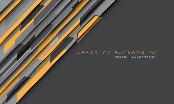 Abstrakt Gelb Grau Hallo Tech Futuristische Technologie Hintergrund Vektor Illustration — Stockvektor