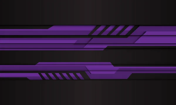 Абстрактный Фиолетовый Киберполигон Черном Дизайне Современной Футуристической Технологии — стоковый вектор