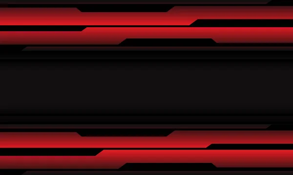 Абстрактная Темно Серый Баннер Линии Красной Металлической Черной Линии Кибер — стоковый вектор