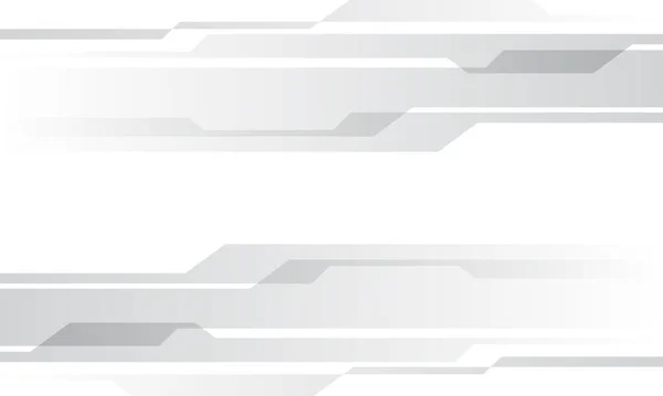 概要ホワイトデザイン上のグレーサイバー技術現代的未来的背景ベクトル図 — ストックベクタ