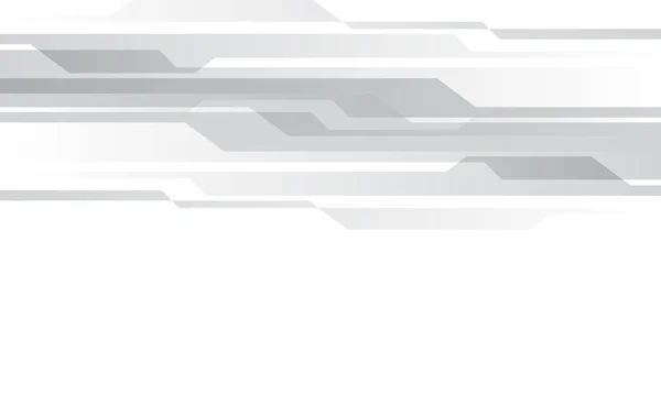 概要ホワイトデザイン上のグレーサイバー技術現代的未来的背景ベクトル図 — ストックベクタ