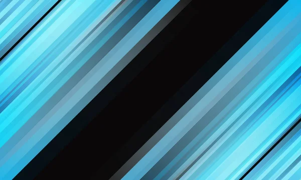 Abstract Blauwe Lijn Snelheid Zwart Banner Ontwerp Moderne Futuristische Technologie — Stockvector